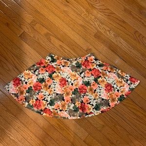 Cherry Mellow Floral Skater Skirt